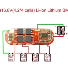ماژول محافظ شارژ باتری لیتیومی 3/4/5 سل 25A
