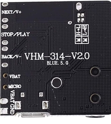 ماژول بلوتوث صوتی VHM-314-V2 دارای خروجی AUX و کلیدهای کنترلی