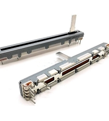 ولوم کشویی 10 کیلو اهم 6 پایه - طول 6 سانتی متر - سفید رنگ