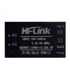 مبدل کاهنده روبردی ایزوله 220AC to 12VDC 250mA مدل HLK-PM12