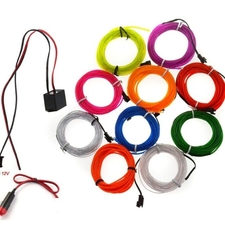 ال وایر EL WIRE سبز 3 متری با سری فندکی