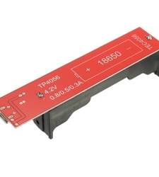 ماژول شارژر باتری لیتیومی TC4056/TP4056 با MICRO USB و جا باتری سایز 18650