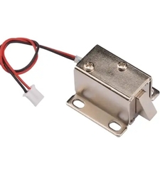 قفل الکترونیکی درب 12 ولتی مدل زبانه ای کوچک سایز 27X27X18mm