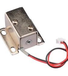 قفل الکترونیکی درب 12 ولتی مدل زبانه ای کوچک سایز 27X27X18mm