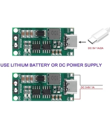 ماژول افزاینده ولتاژ با ورودی TYPE-C مناسب شارژ باتری 4 سل 1 آمپر