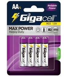 باتری قلمی 4 تایی Gigacell سری MAX POWER