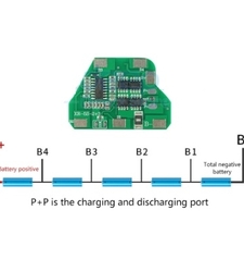 ماژول محافظ شارژ باتری لیتیومی 5 سل 10A مدل هرمی 2+3