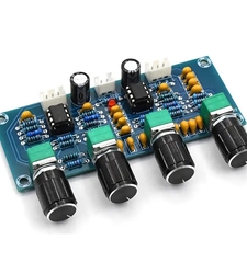 پری آمپلی فایر استریو XH-A901 با ولوم تریبل، باس و تغذیه DC با تراشه NE5532