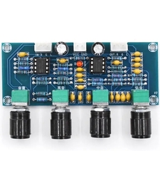 پری آمپلی فایر استریو XH-A901 با ولوم تریبل، باس و تغذیه DC با تراشه NE5532