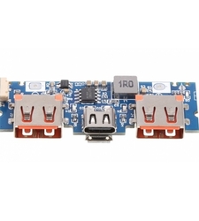 ماژول ساخت پاوربانک دارای Type-C و دو خروجی USB مدل LX-LBU2C