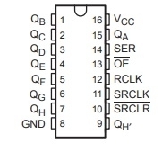 SN74HC595D smd org