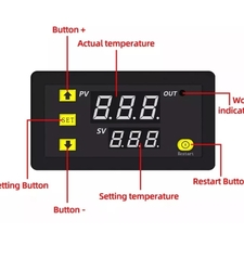 ماژول کنترل دما پنلی با تغذیه 220V AC مدل W3230