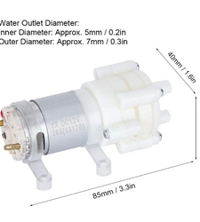 موتور پمپ هوا و آب 6-12 ولت DC دیافراگمی مدل 365