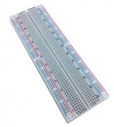 برد بورد خط دار 165x 55x10 میلیمتری - MB 102 BreadBoard