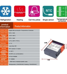 ترموستات صنعتی 220VAC دیجیتال STC-1000