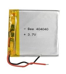 باتری لیتیوم پلیمر 3.7v ظرفیت 500mAh کد 404040