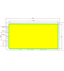 LED COB مهتابی 100W 12V پروژکتوری سایز 220113