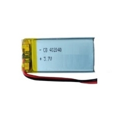 باتری لیتیوم پلیمر 3.7v ظرفیت 400mAh کد 402040