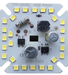 LED DOB مهتابی 220VAC 26W مربعی 47x47mm