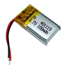 باتری لیتیوم پلیمر 3.7v ظرفیت 120mAh کد 401119