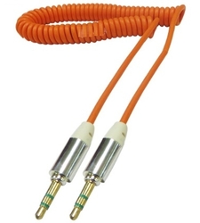 کابل AUX فنری رنگی