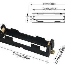 جا باتری تکی SMD باتری های لیتیوم یون 3.7V سایز 18650