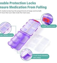 جعبه قطعات 10 خانه تاشو