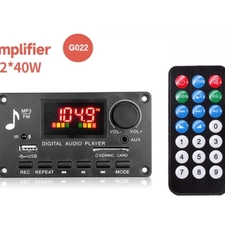 پخش کننده MP3 PLAYER پنلی بلوتوثی ولوم دار دارای آمپلی فایر 2X40W مدل KH-G022