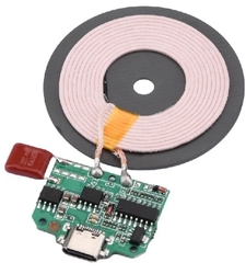ماژول شارژر وایرلس 15W با ورودی Type-C به همراه صفحه کویل شارژ