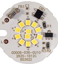 LED DOB مهتابی 220VAC  7W گرد قطر 35mm