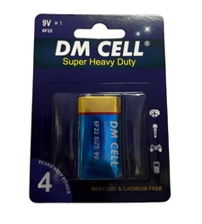 باتری کتابی 9 ولت DM CELL - بسته بندی کارتی