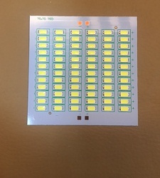LED DOB مهتابی 12VDC 72LED مربعی 75x75mm