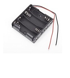 جا باتری قلمی چهار تایی - مدل تخت