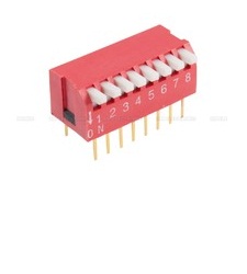 دیپ سوییچ 8 پایه پیانوای