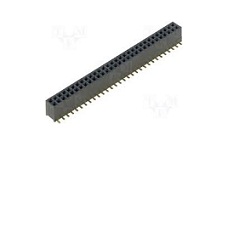 پین هدر smd 2x50 مادگی صاف روبردی فاصله پایه 1میلی (کد6)